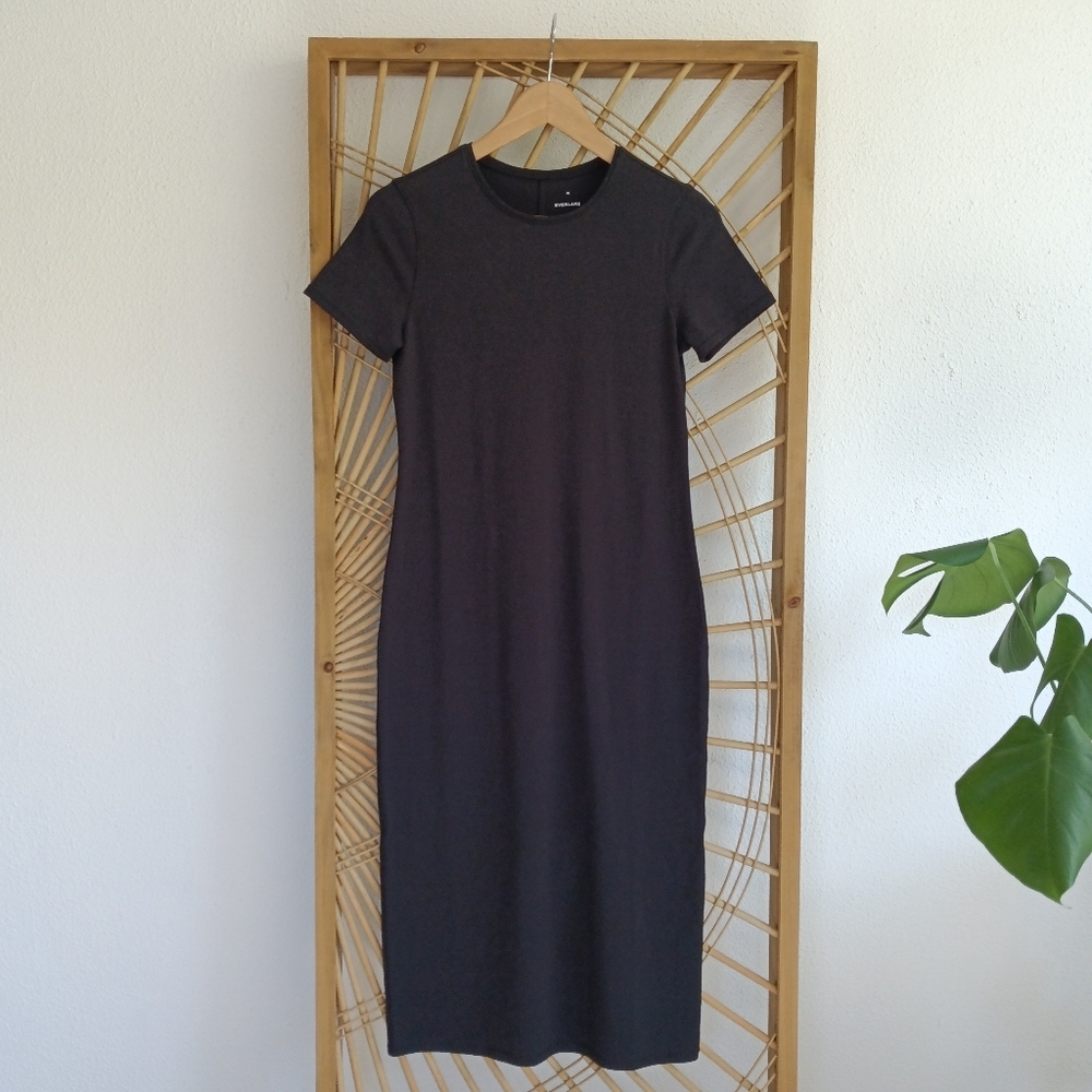 Everlane The Form T-Shirt Dress Black / Size XS